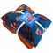Colors of Fall Blue Anti-Pill Premium No Sew Throw Fleece Fabric Kit (Orange Backing)